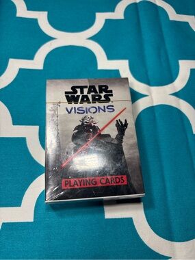 New Star Wars Visions Playing Cards - Black & Red Artwork